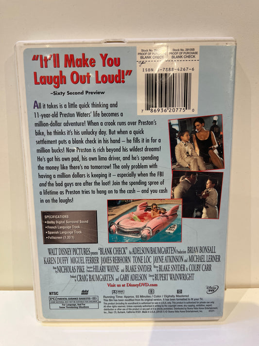 Blank Check - DVD