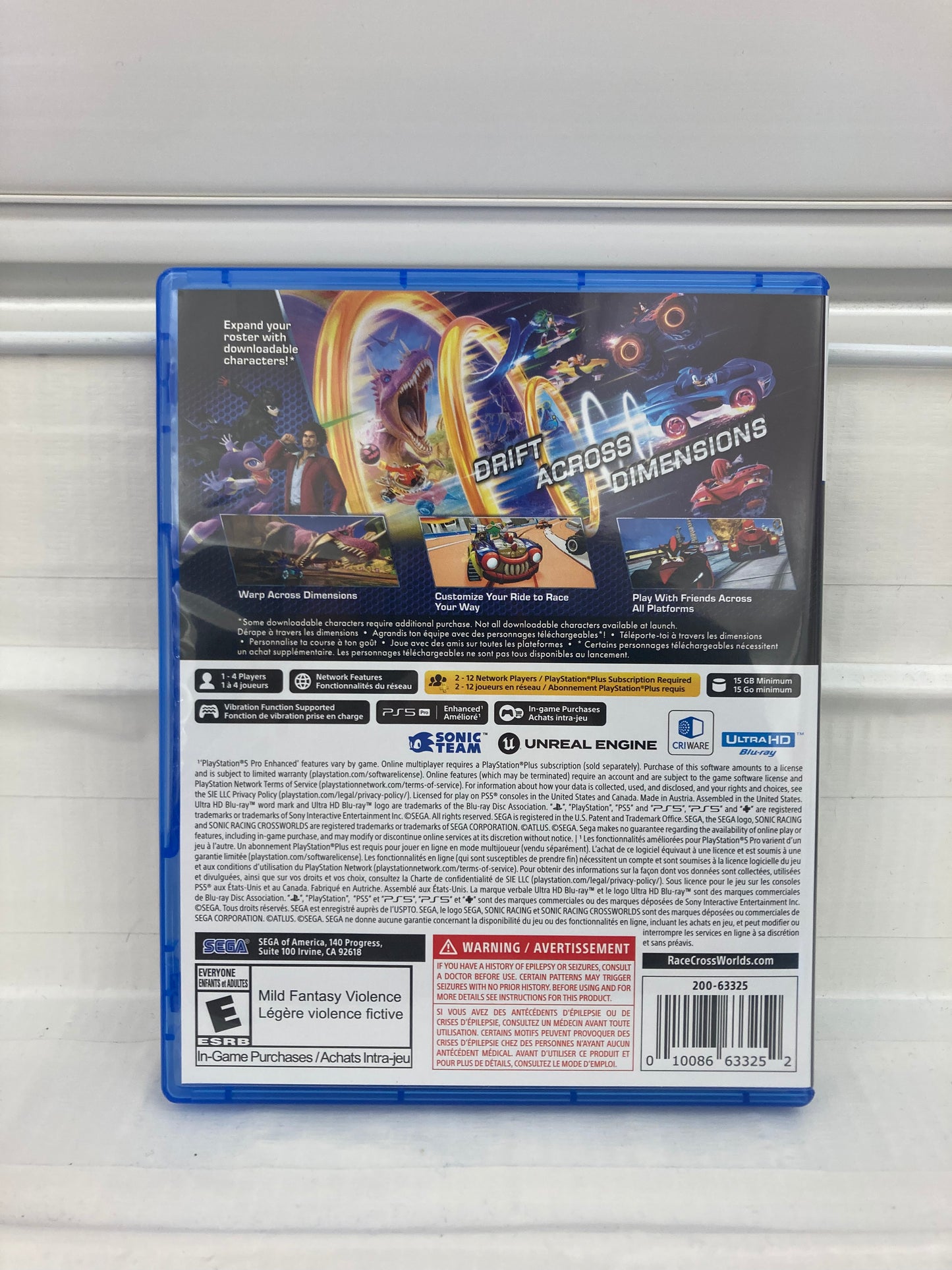 Sonic Racing: CrossWorlds - Playstation 5