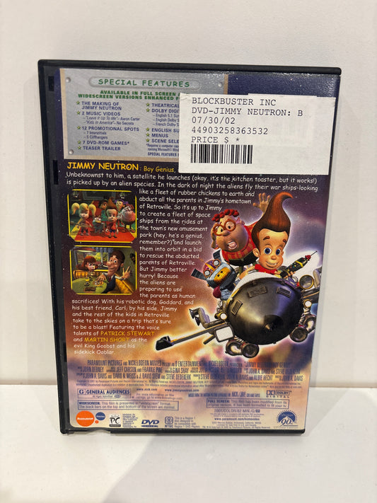 Jimmy Neutron Boy Genius - DVD