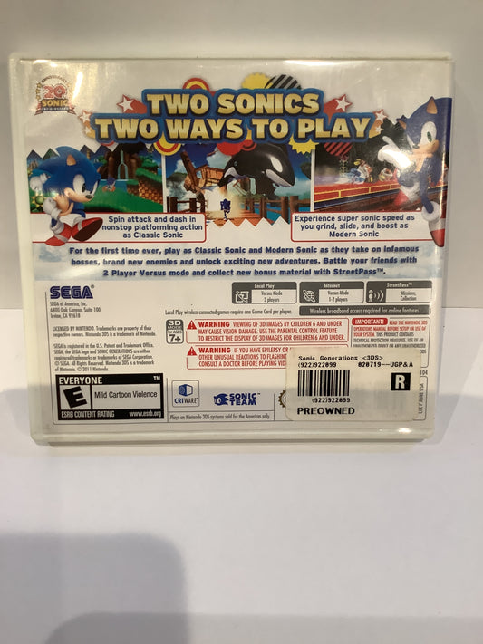 Sonic Generations - Nintendo 3DS