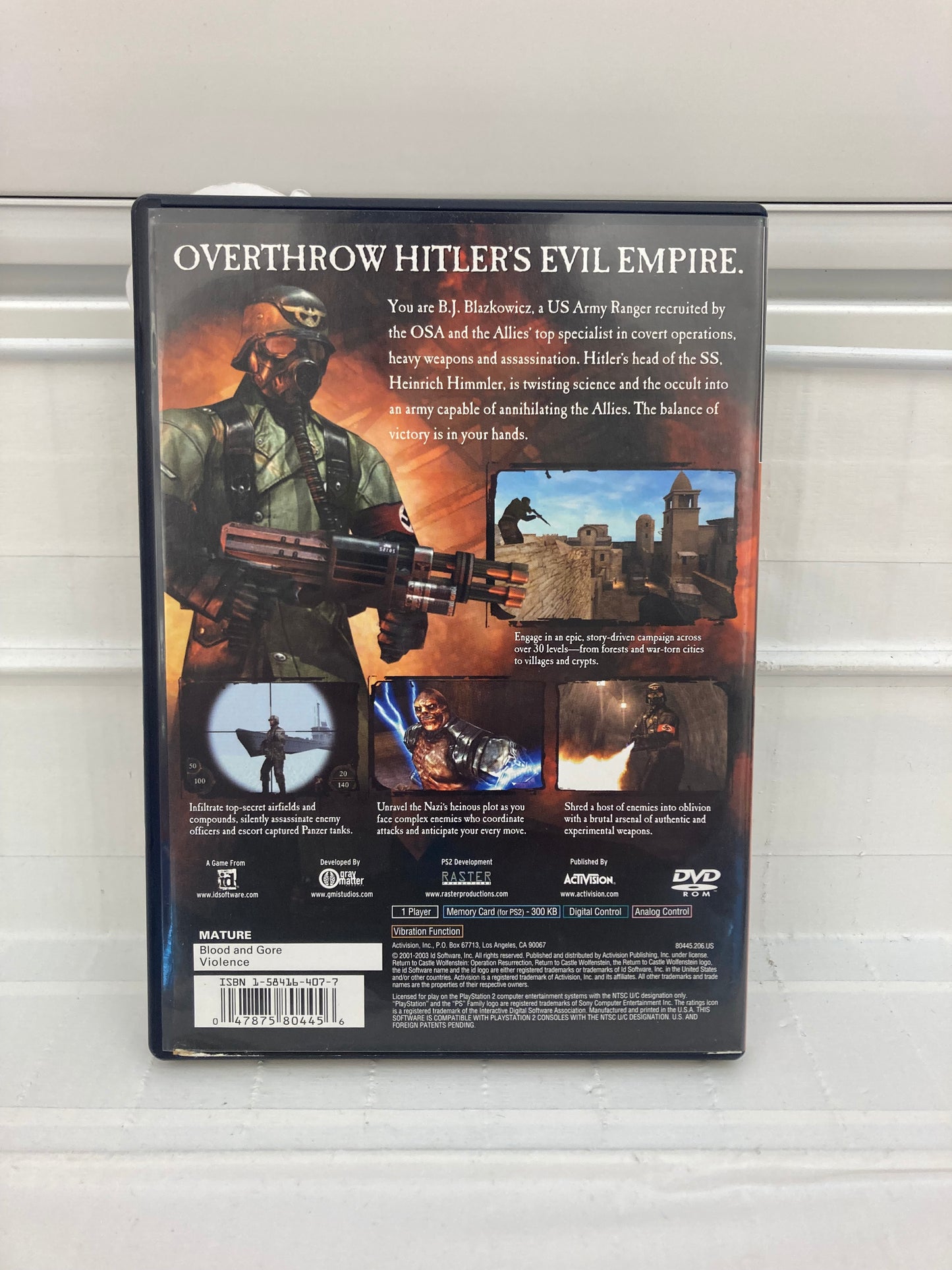 Return to Castle Wolfenstein - Playstation 2