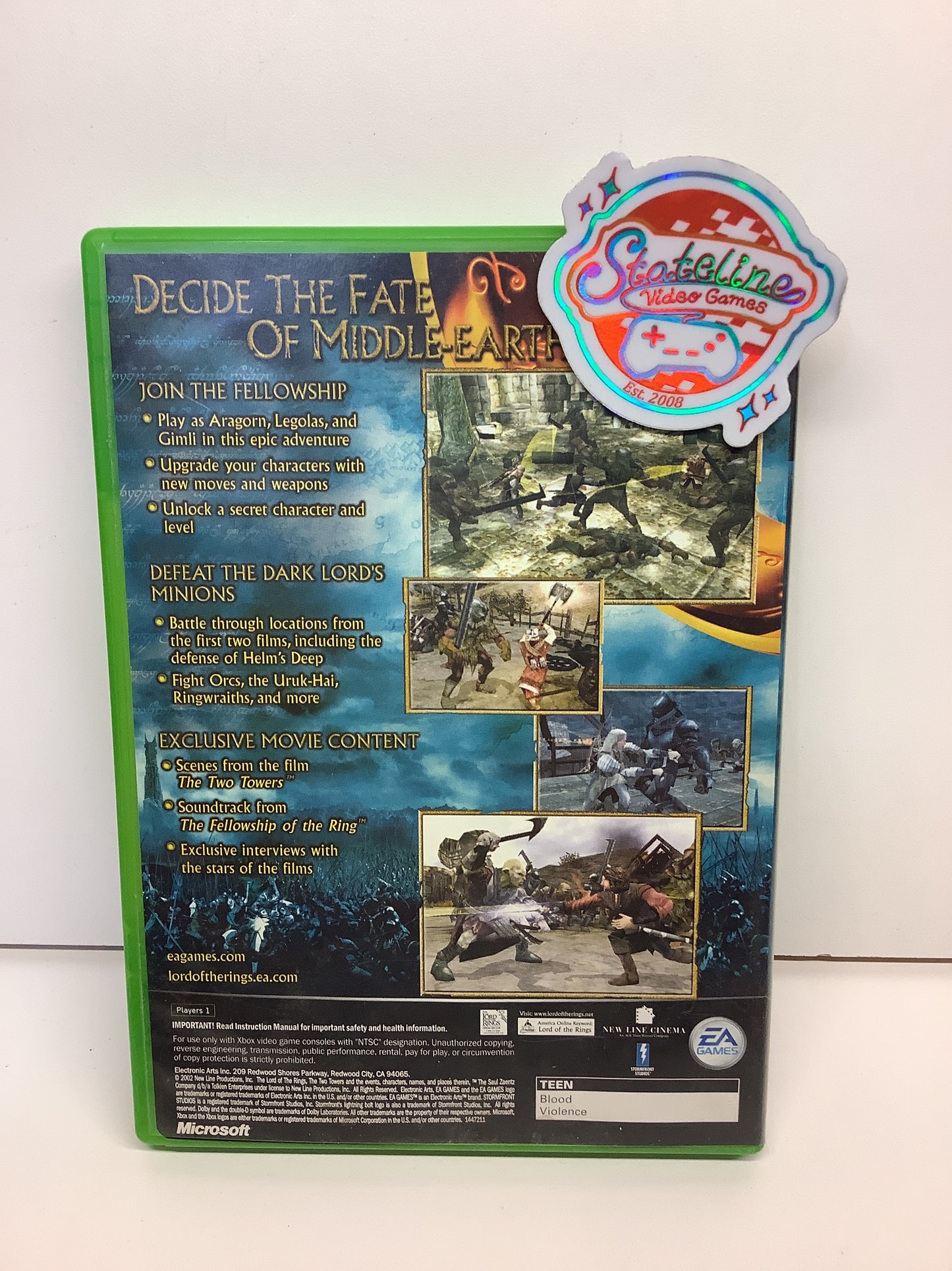 Lord of the Rings Two Towers - Xbox