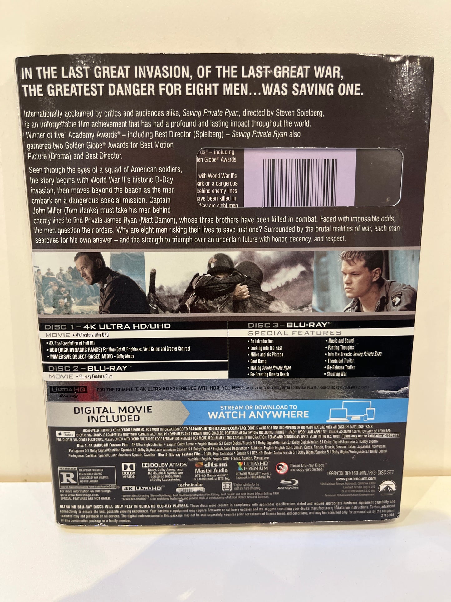 Saving Private Ryan 4K - Blu-Ray