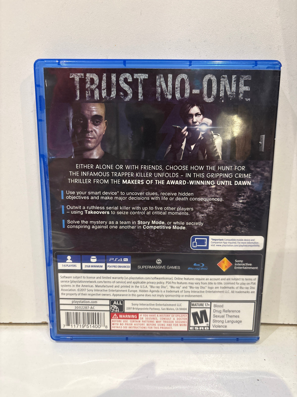 Hidden Agenda - Playstation 4