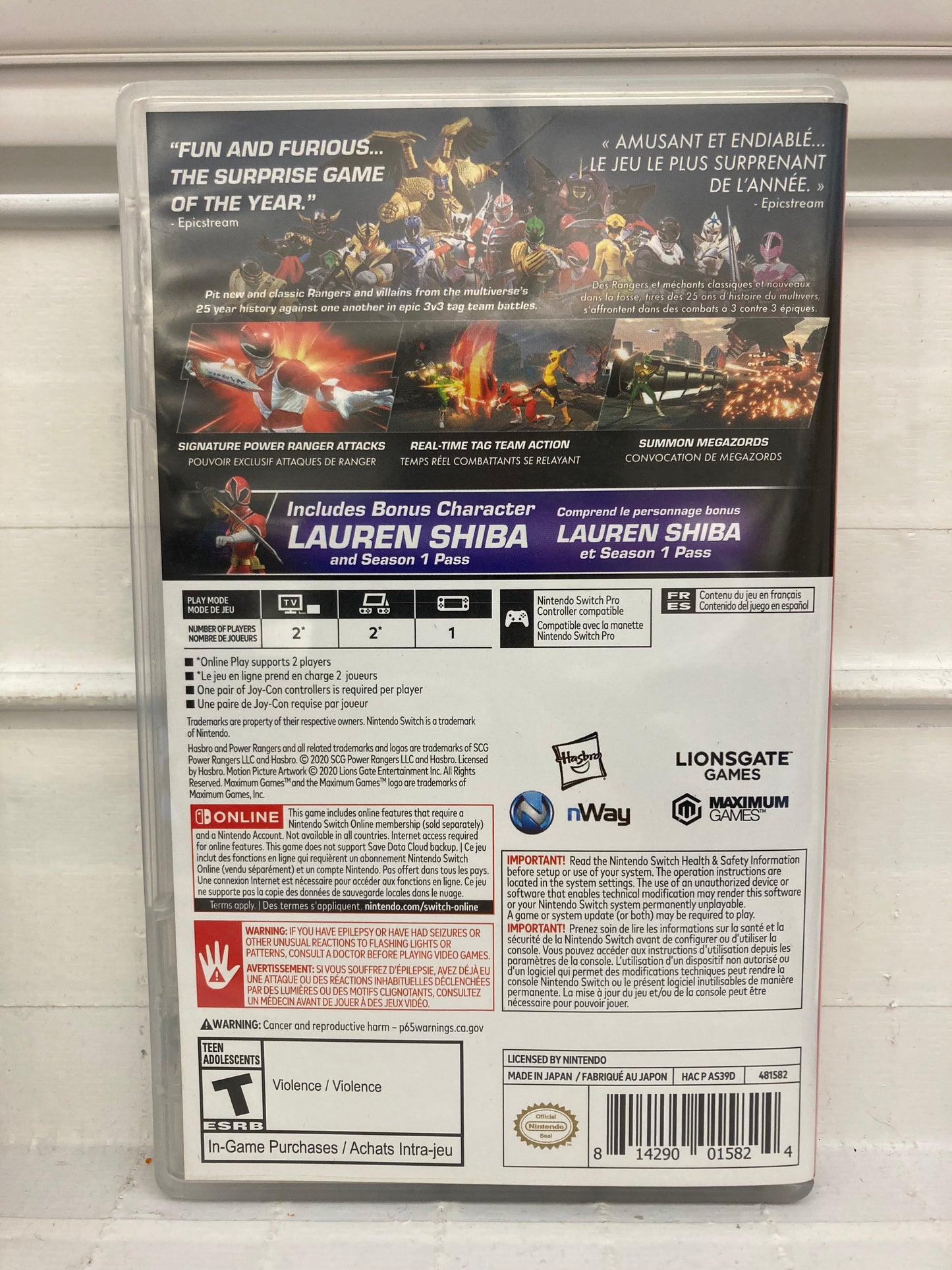 Power Rangers: Battle for the Grid - Nintendo Switch