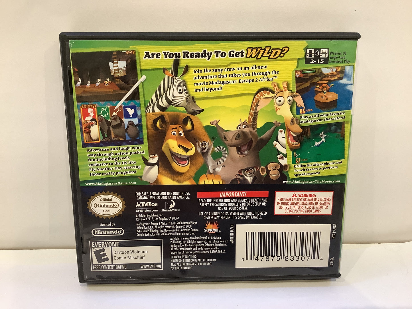 Madagascar Escape 2 Africa - Nintendo DS