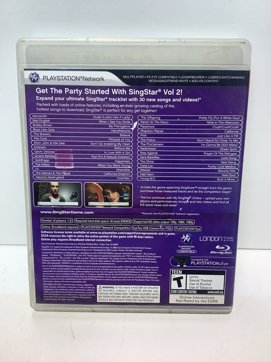 SingStar Vol. 2 - Playstation 3