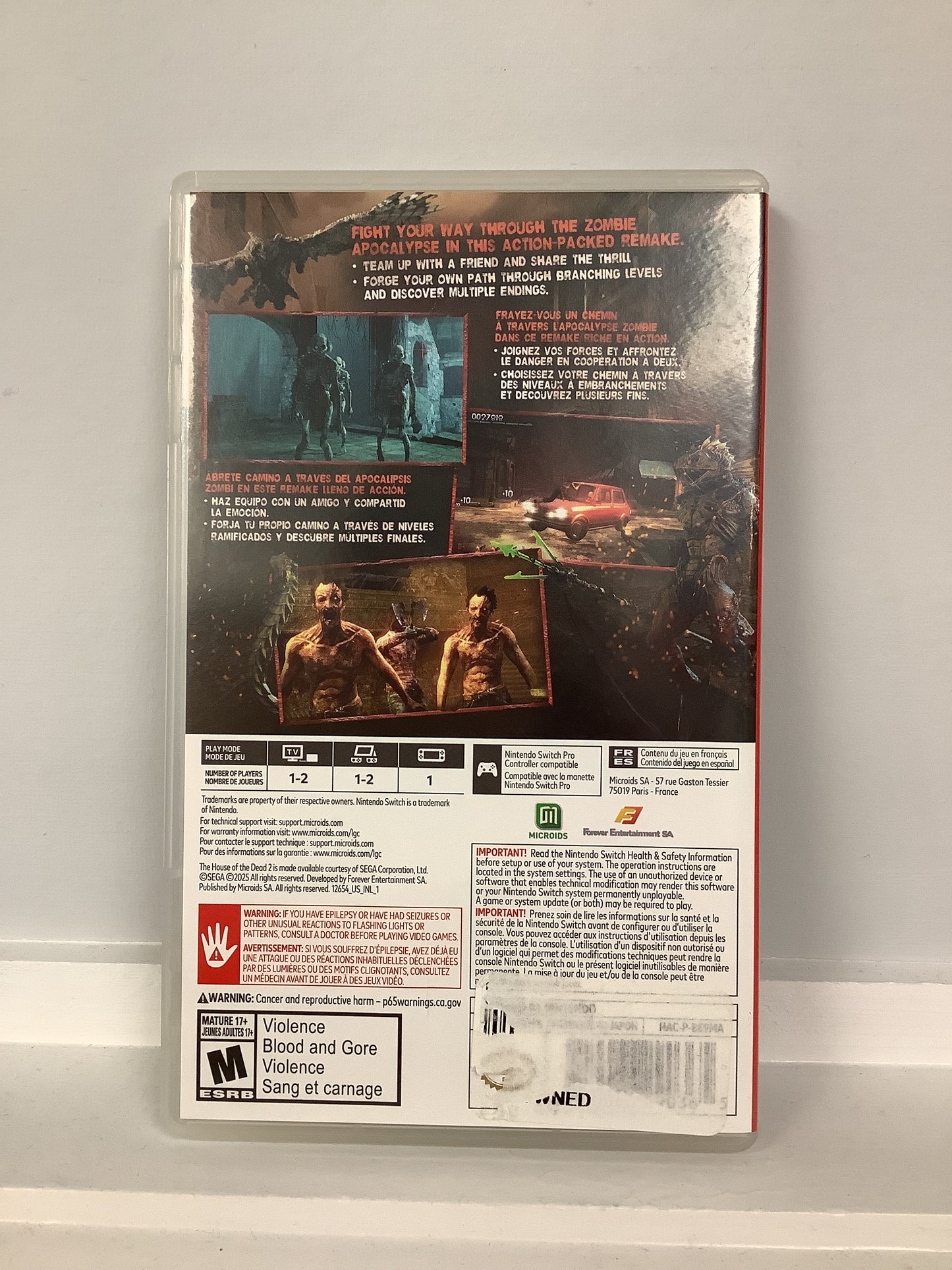 House Of The Dead 2 Remake - Nintendo Switch