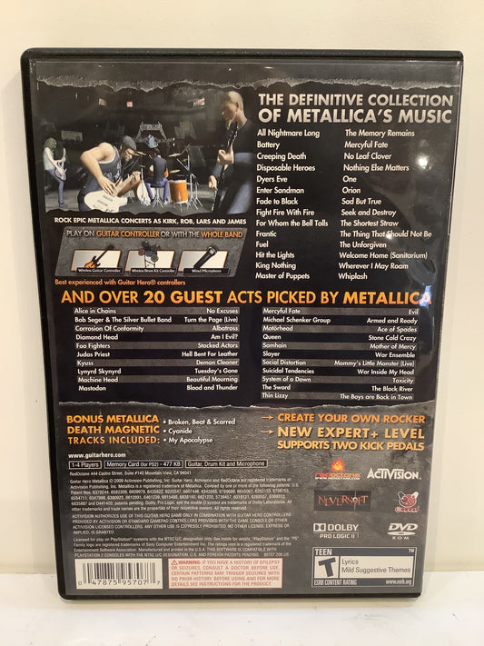 Guitar Hero: Metallica - Playstation 2