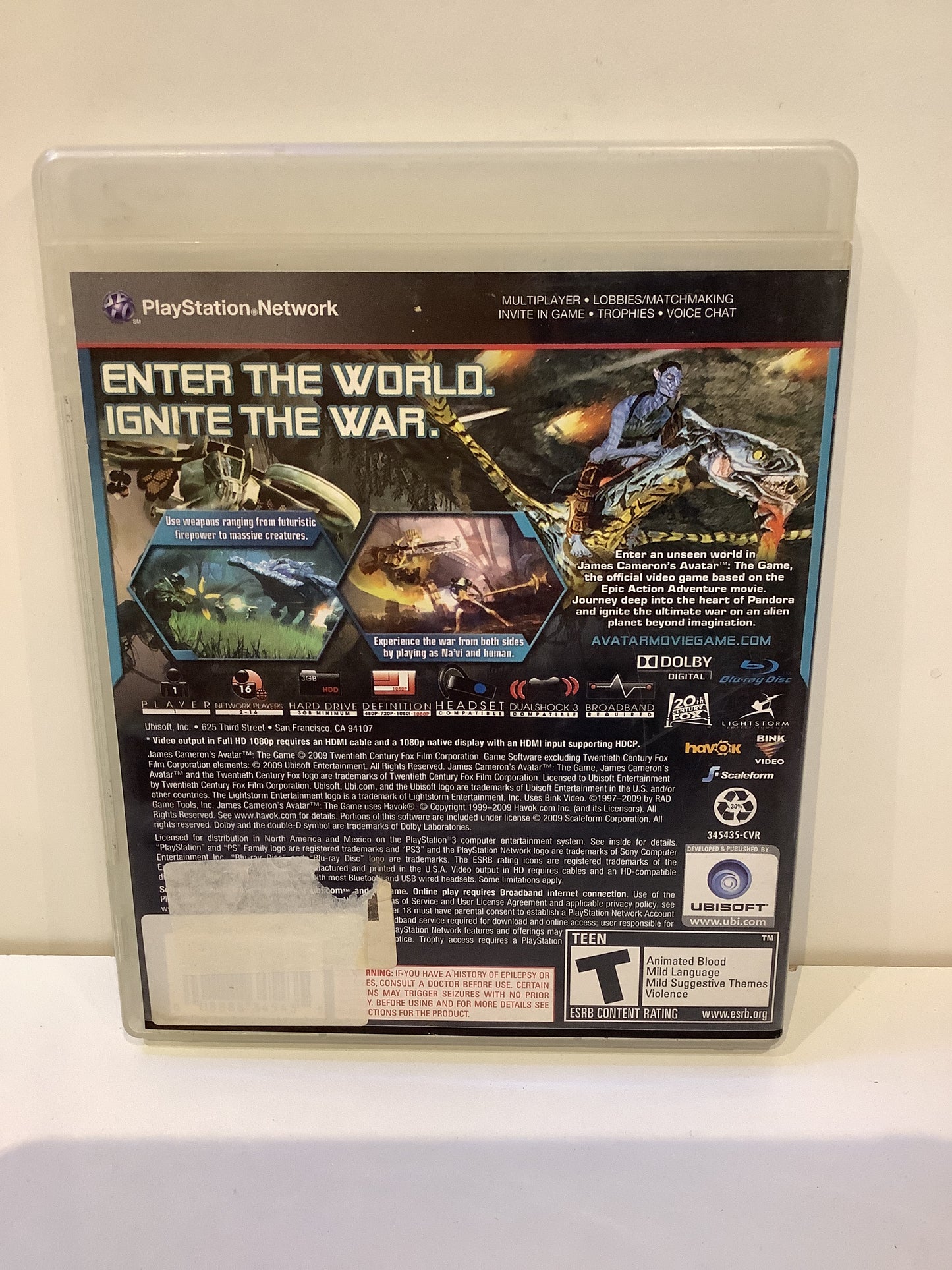Avatar: The Game - Playstation 3