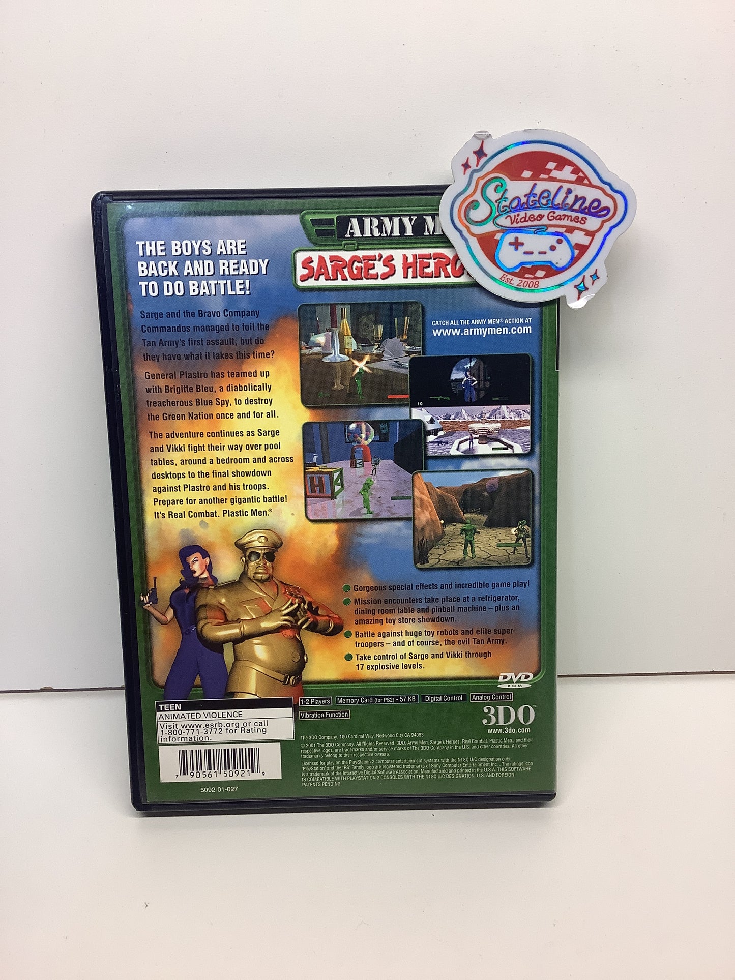 Army Men Sarge's Heroes 2 - Playstation 2