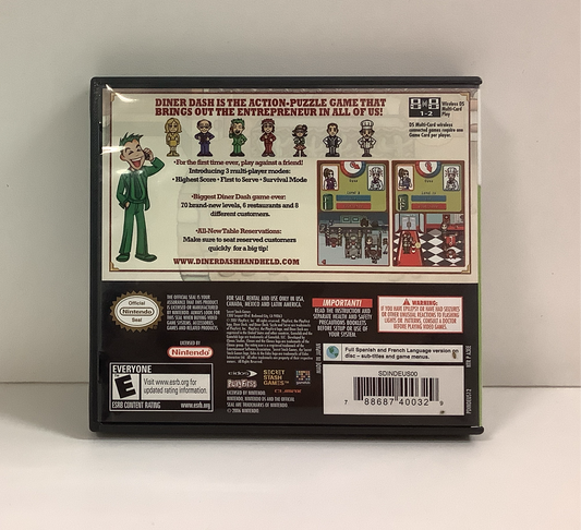 Diner Dash Sizzle and Serve - Nintendo DS