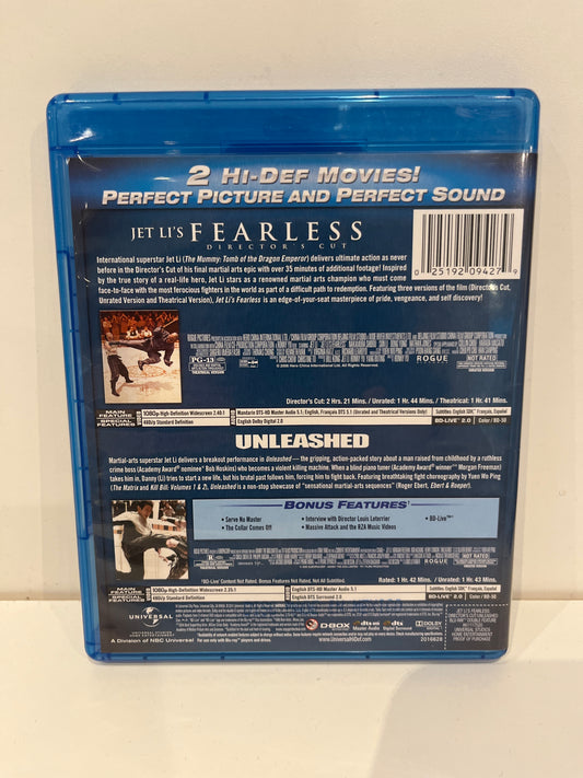 Jet Li's Fearless / Unleashed - Blu-Ray