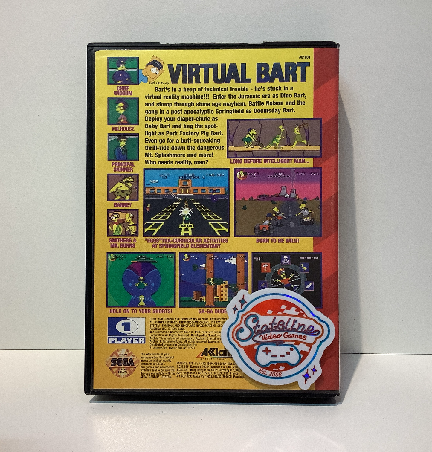 Virtual Bart - Sega Genesis
