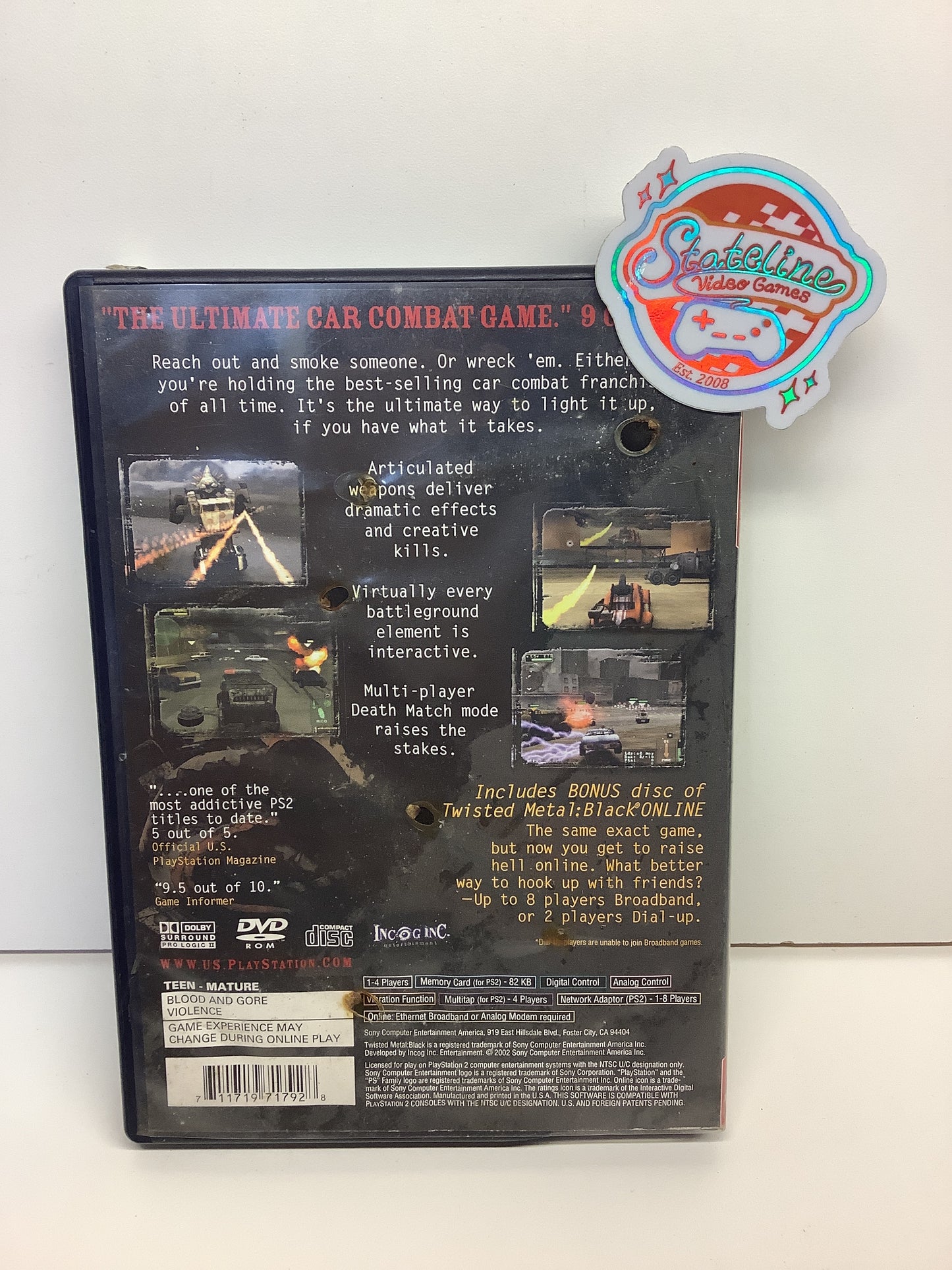 Twisted Metal: Black & Twisted Metal: Black Online - Playstation 2