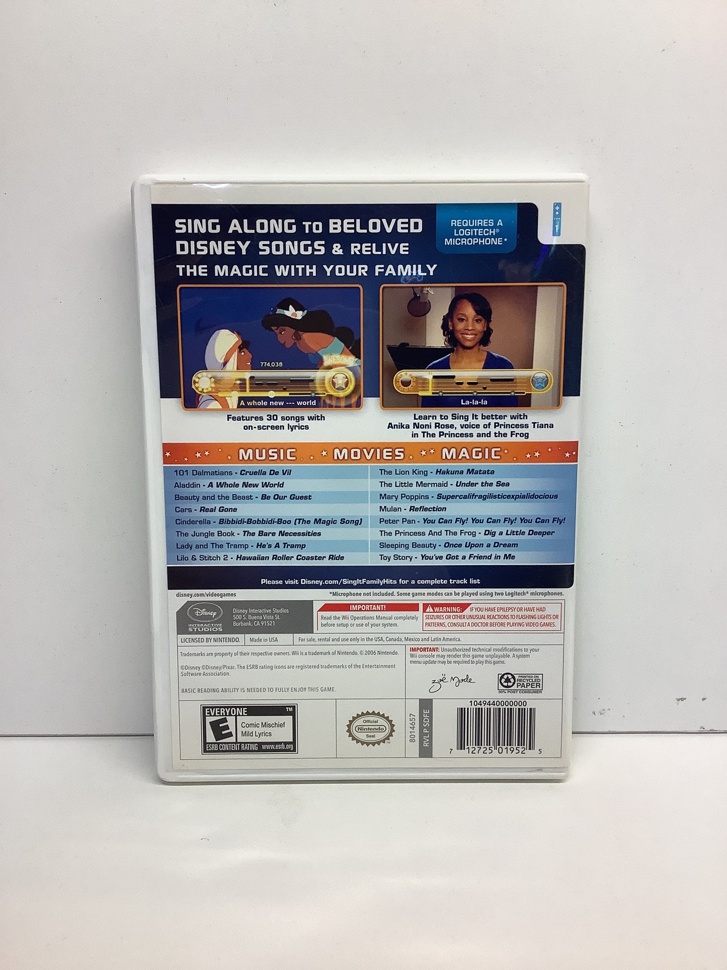 Disney Sing It: Family Hits - Wii