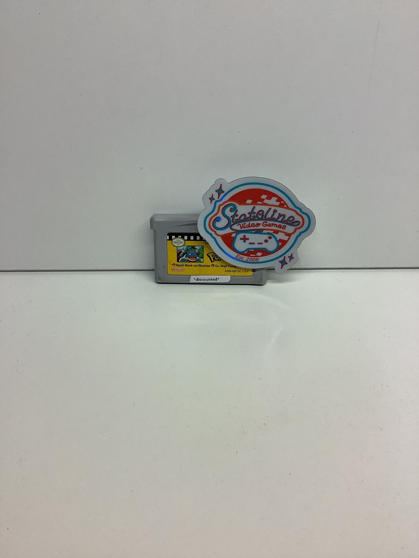 GBA Video Pokemon Beach Blank-out Blastoise and Go West Young Meowth - GameBoy Advance