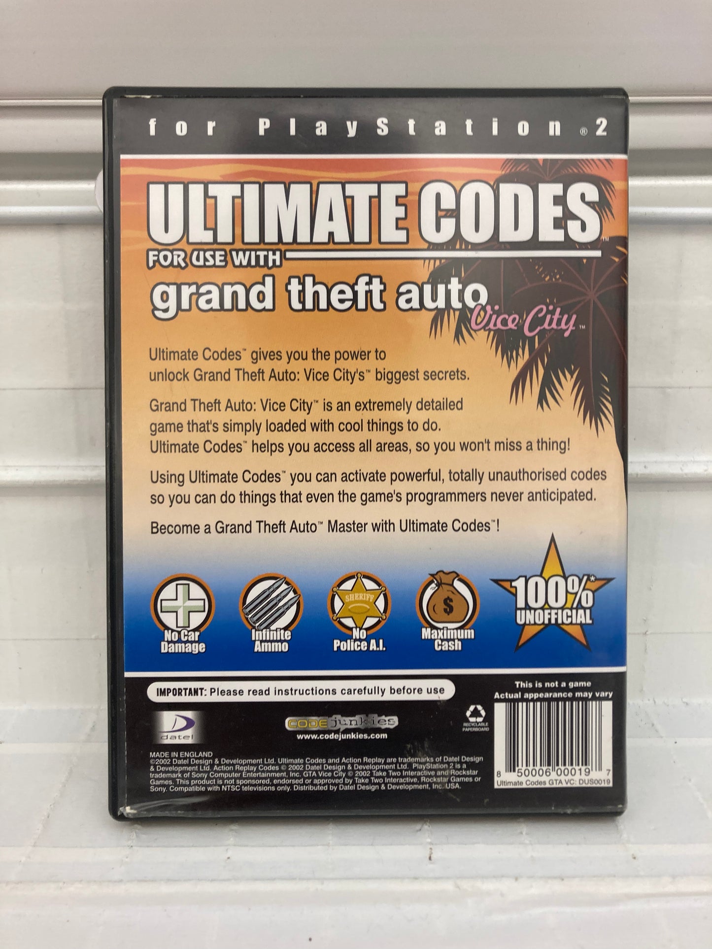 Ultimate Codes Grand Theft Auto Vice City - Playstation 2