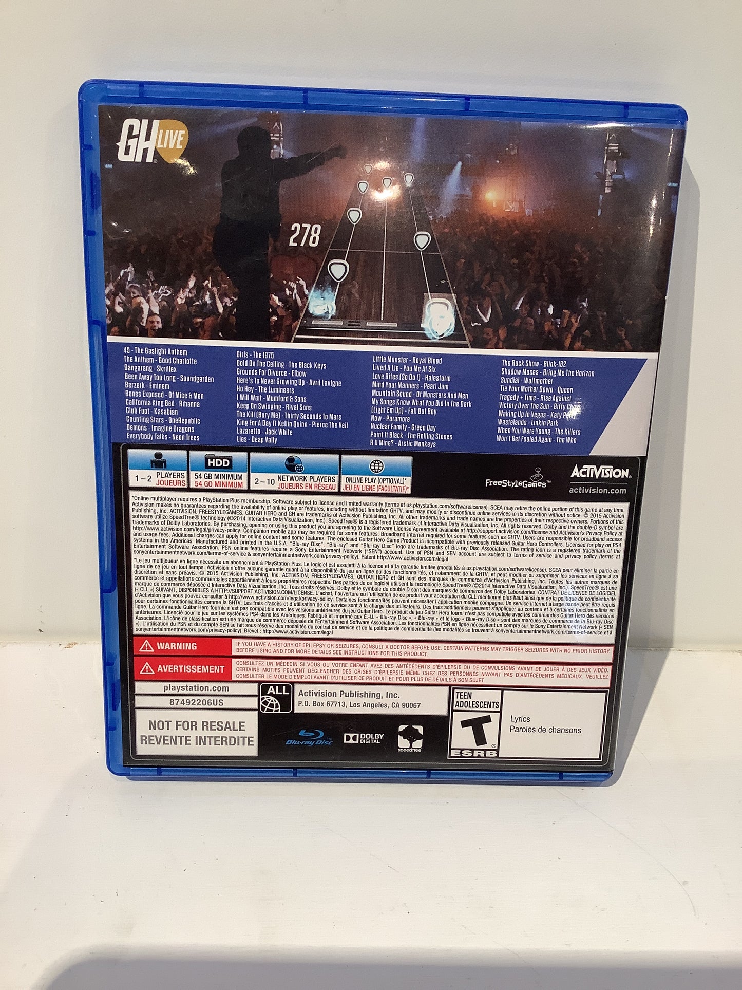 Guitar Hero Live - Playstation 4
