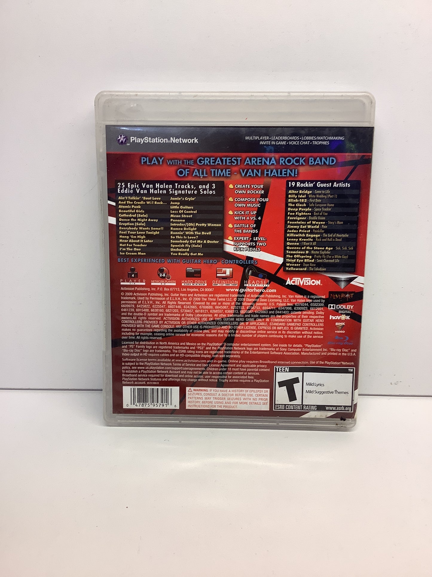 Guitar Hero: Van Halen - Playstation 3