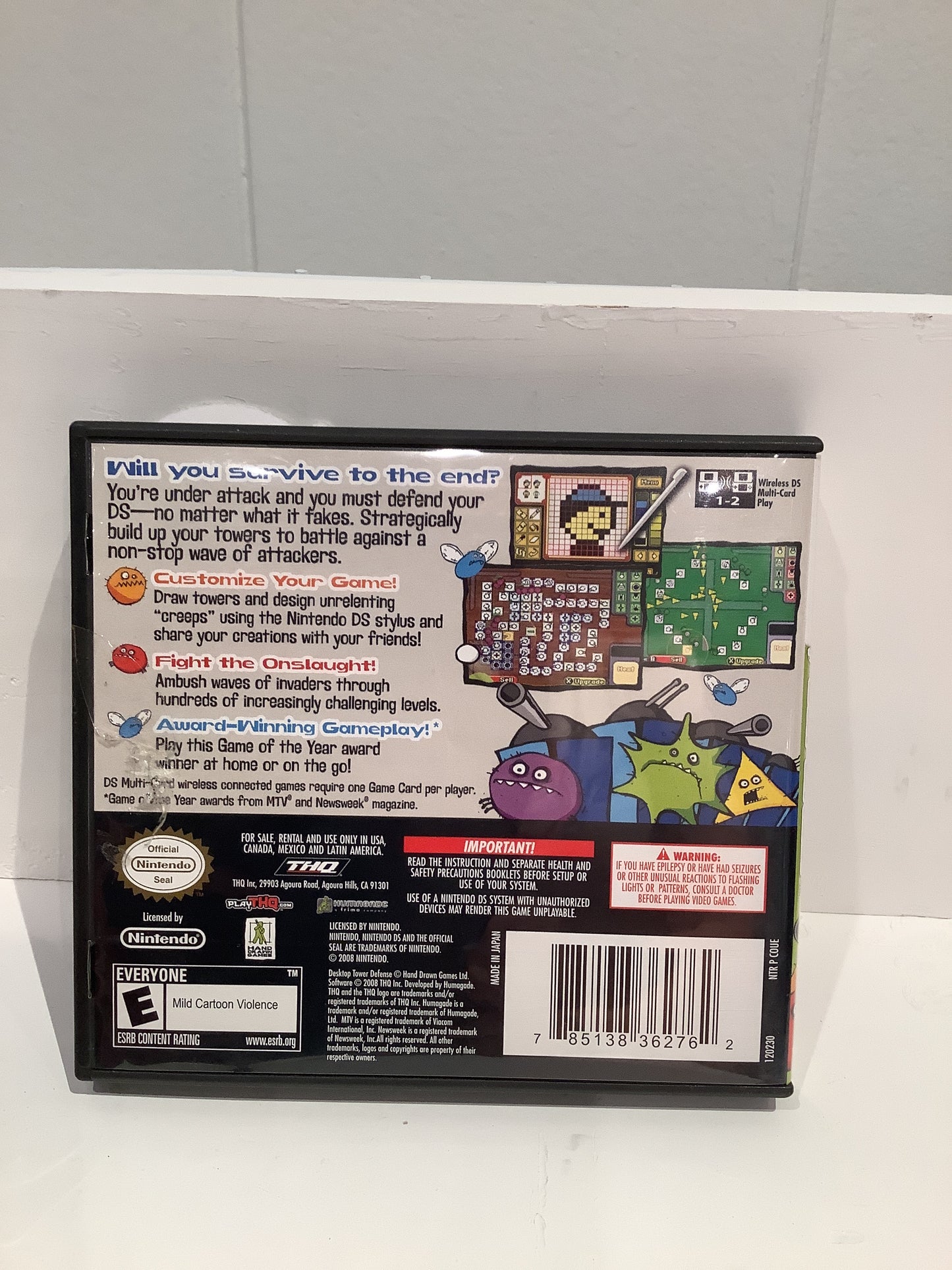 Desktop Tower Defense - Nintendo DS