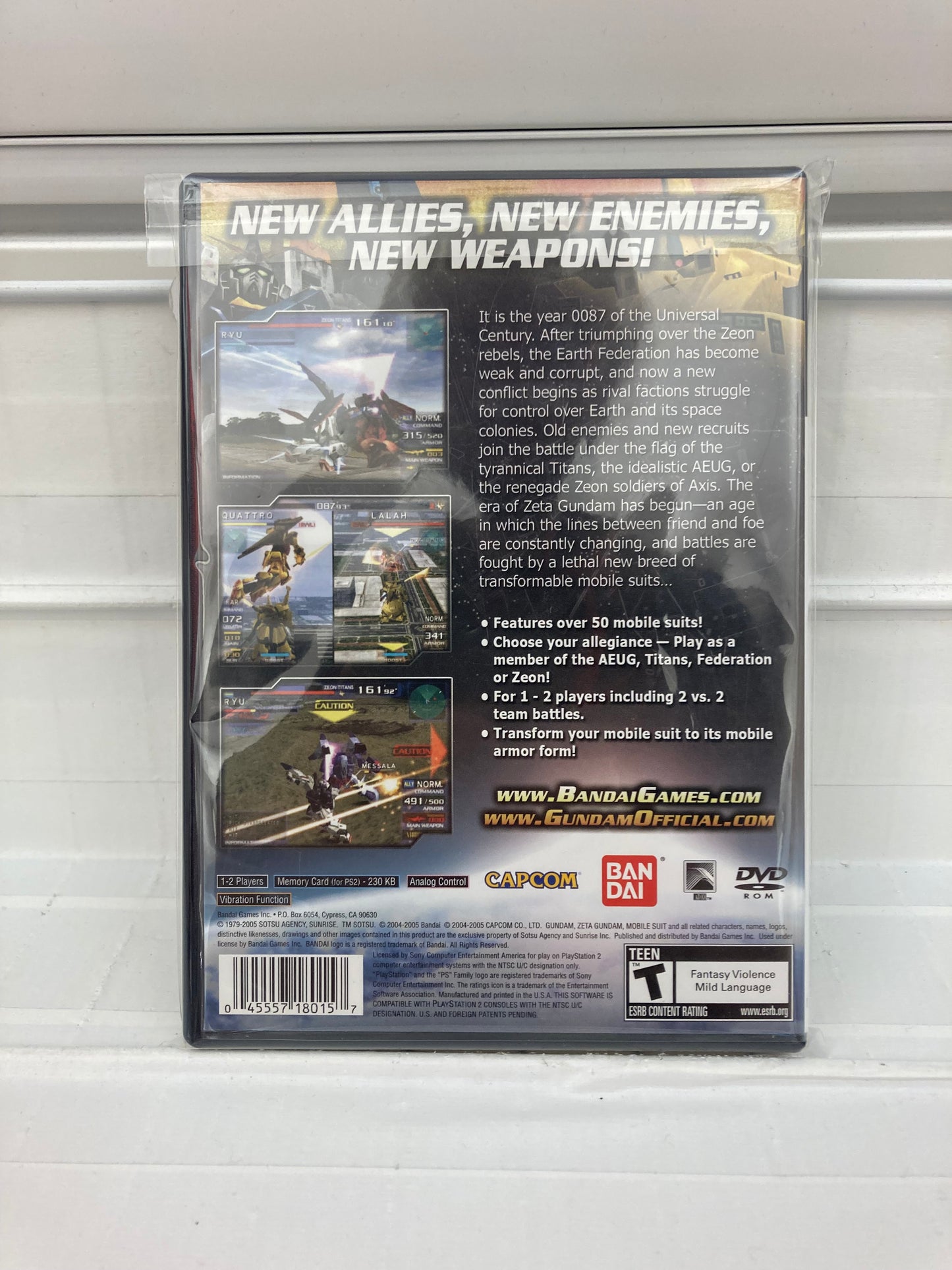 Mobile Suit Gundam: Gundam vs. Zeta Gundam - Playstation 2