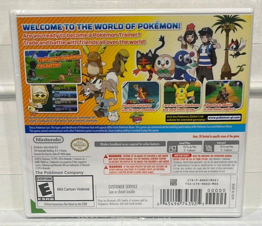 Pokemon Sun - Nintendo 3DS