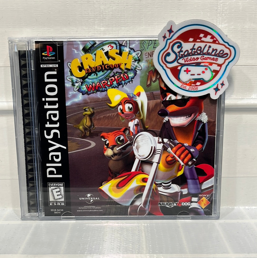 CRASH BANDICOOT 3 warped Sony Playsation PS1 Version FR Complet CRASH BANDICOOT 3 warped Sony Playsation PS1 Version FR Complet