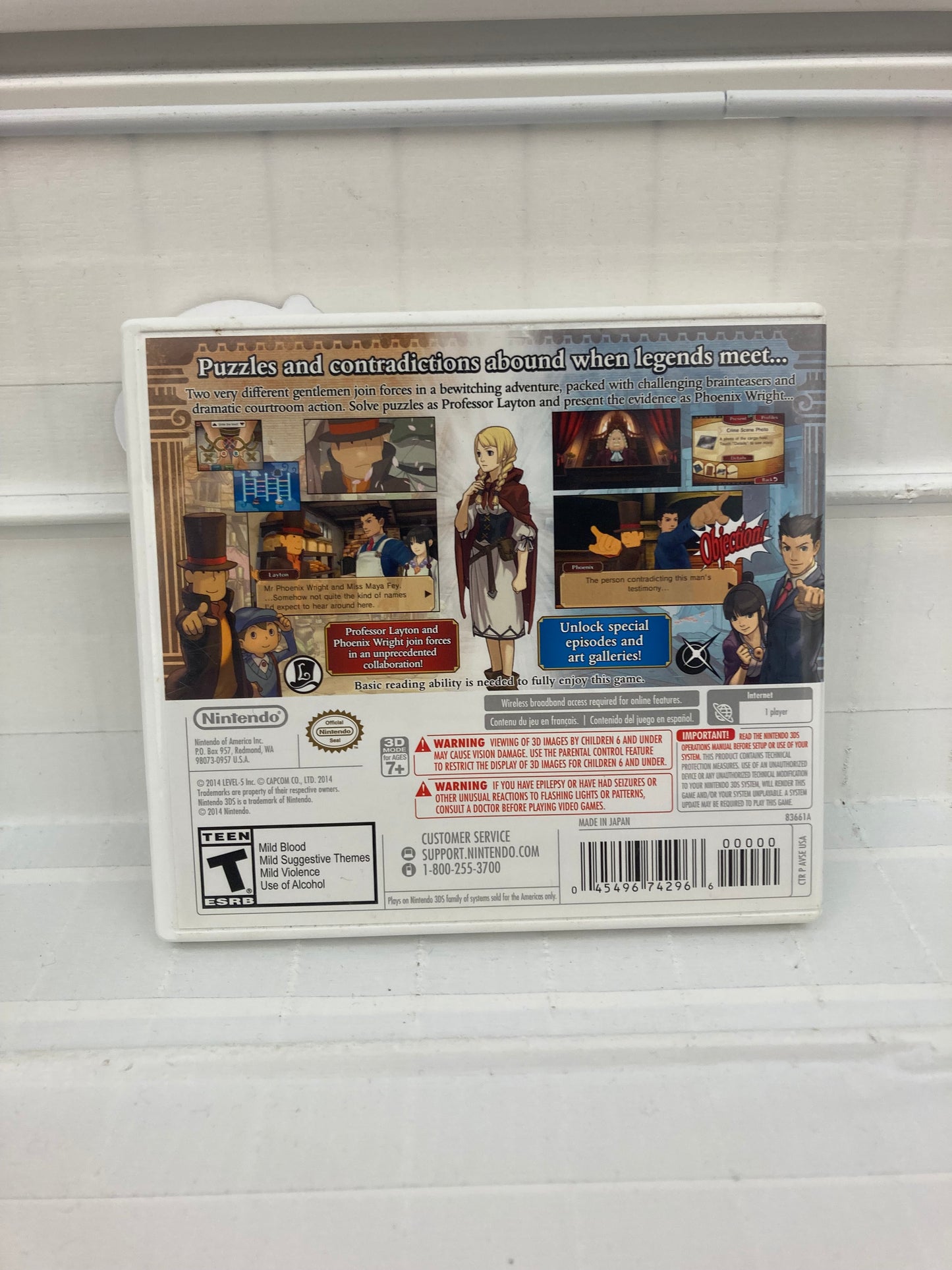 Professor Layton vs. Phoenix Wright: Ace Attorney - Nintendo 3DS
