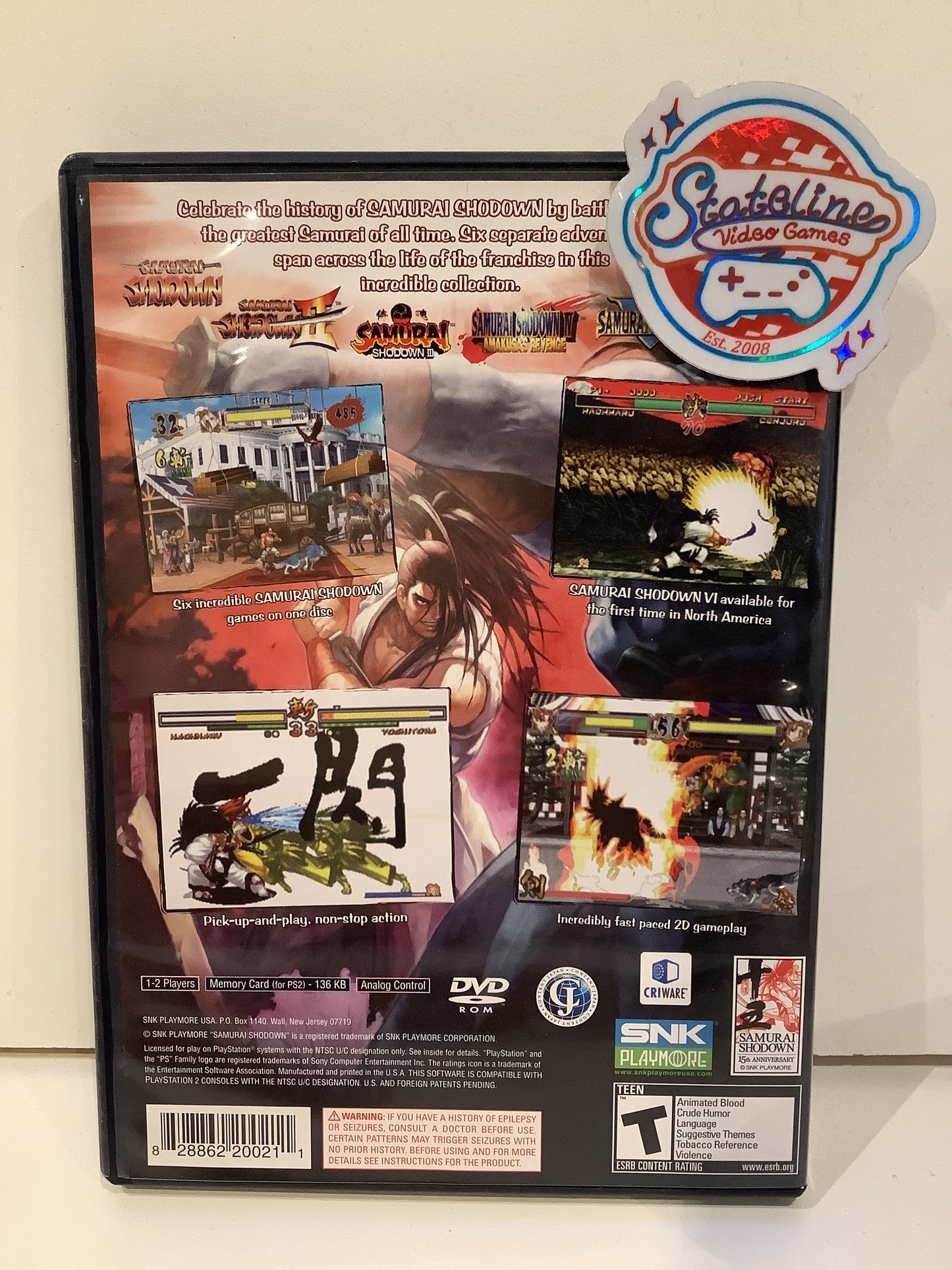 Samurai Shodown Anthology - Playstation 2