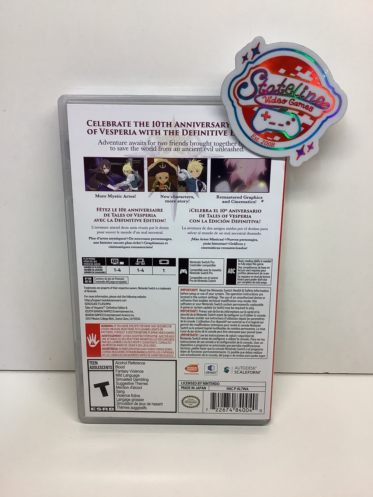 Tales of Vesperia Definitive Edition - Nintendo Switch