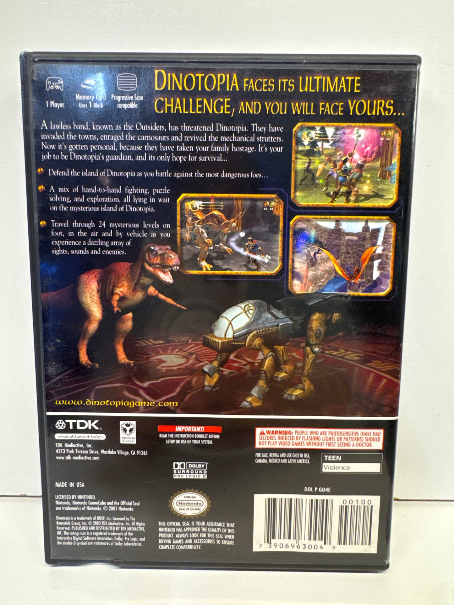 Dinotopia The Sunstone Odyssey - Gamecube
