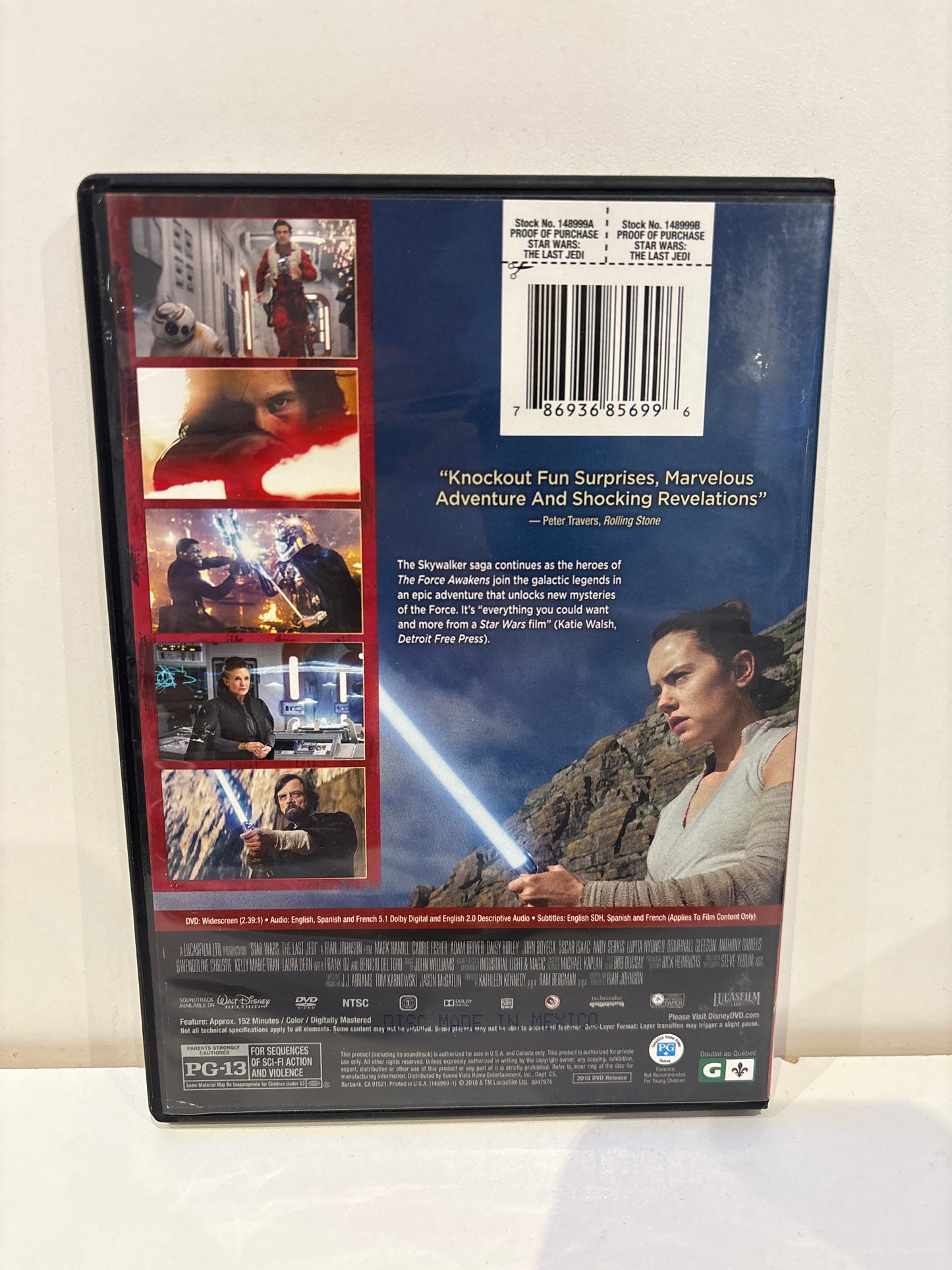 Star Wars: The Last Jedi - DVD