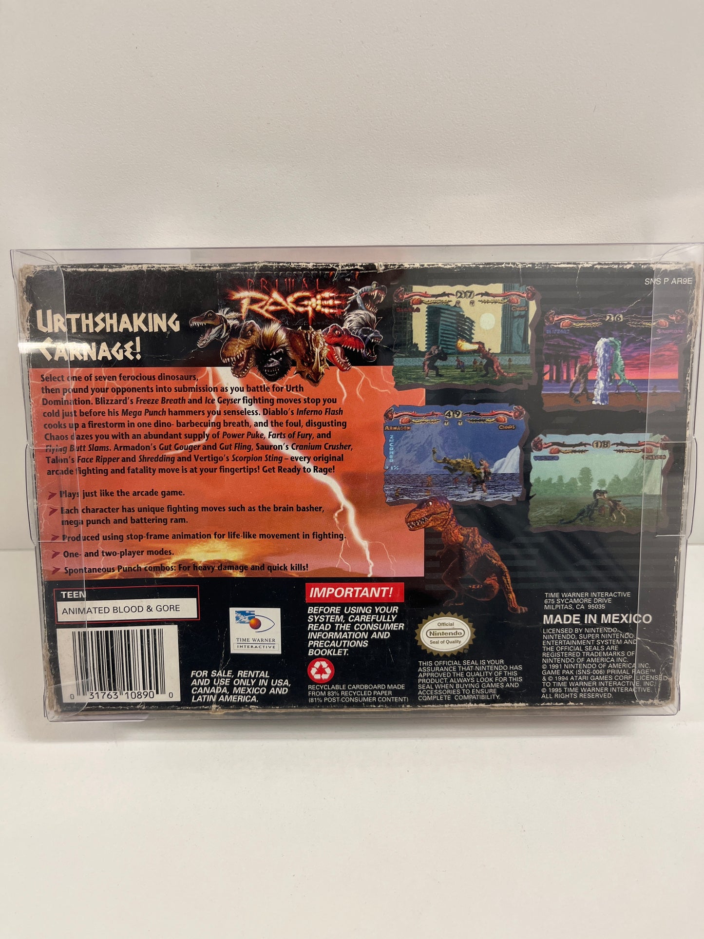 Primal Rage - Super Nintendo