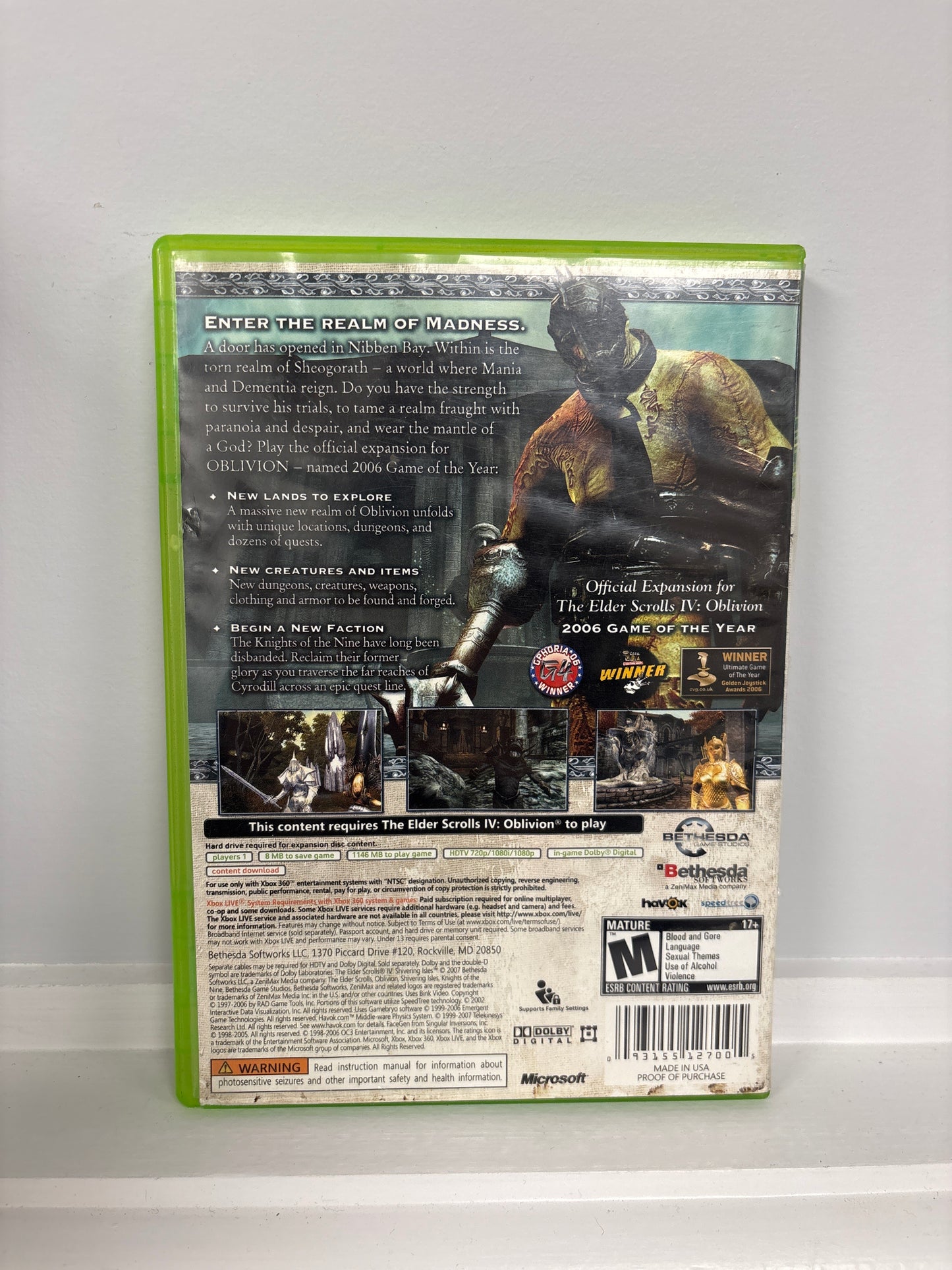 Elder Scrolls IV Shivering Isles - Xbox 360