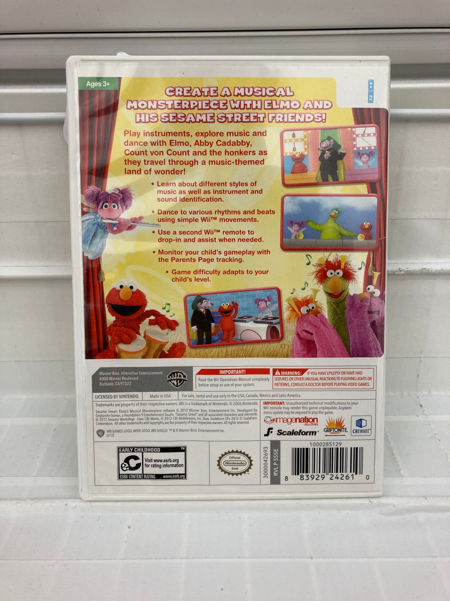 Sesame Street: Elmo's Musical Monsterpiece - Wii