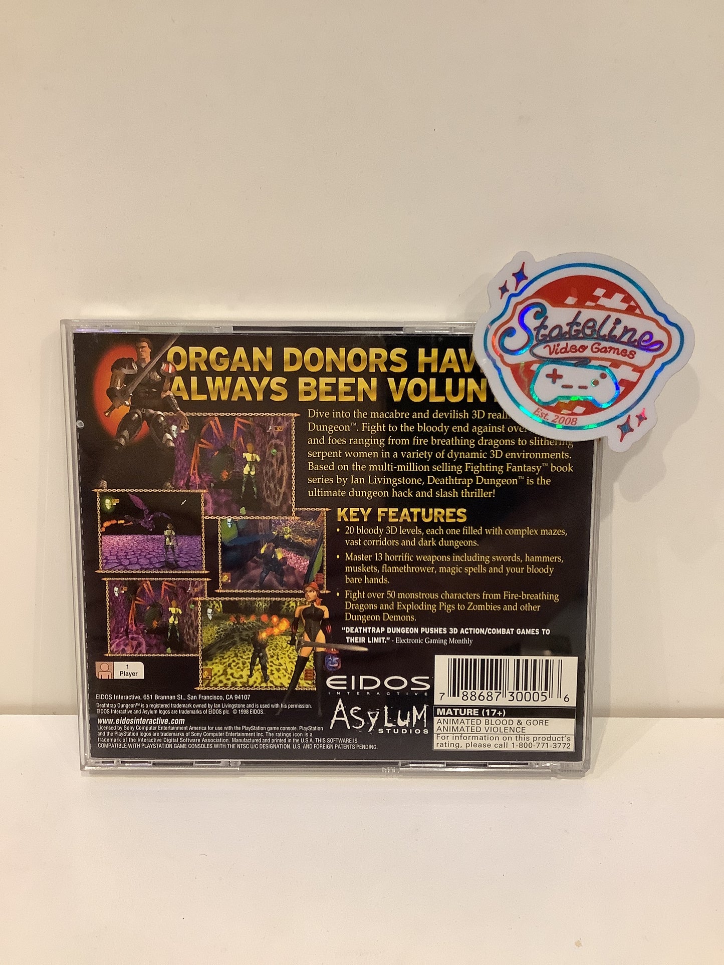 Deathtrap Dungeon - Playstation