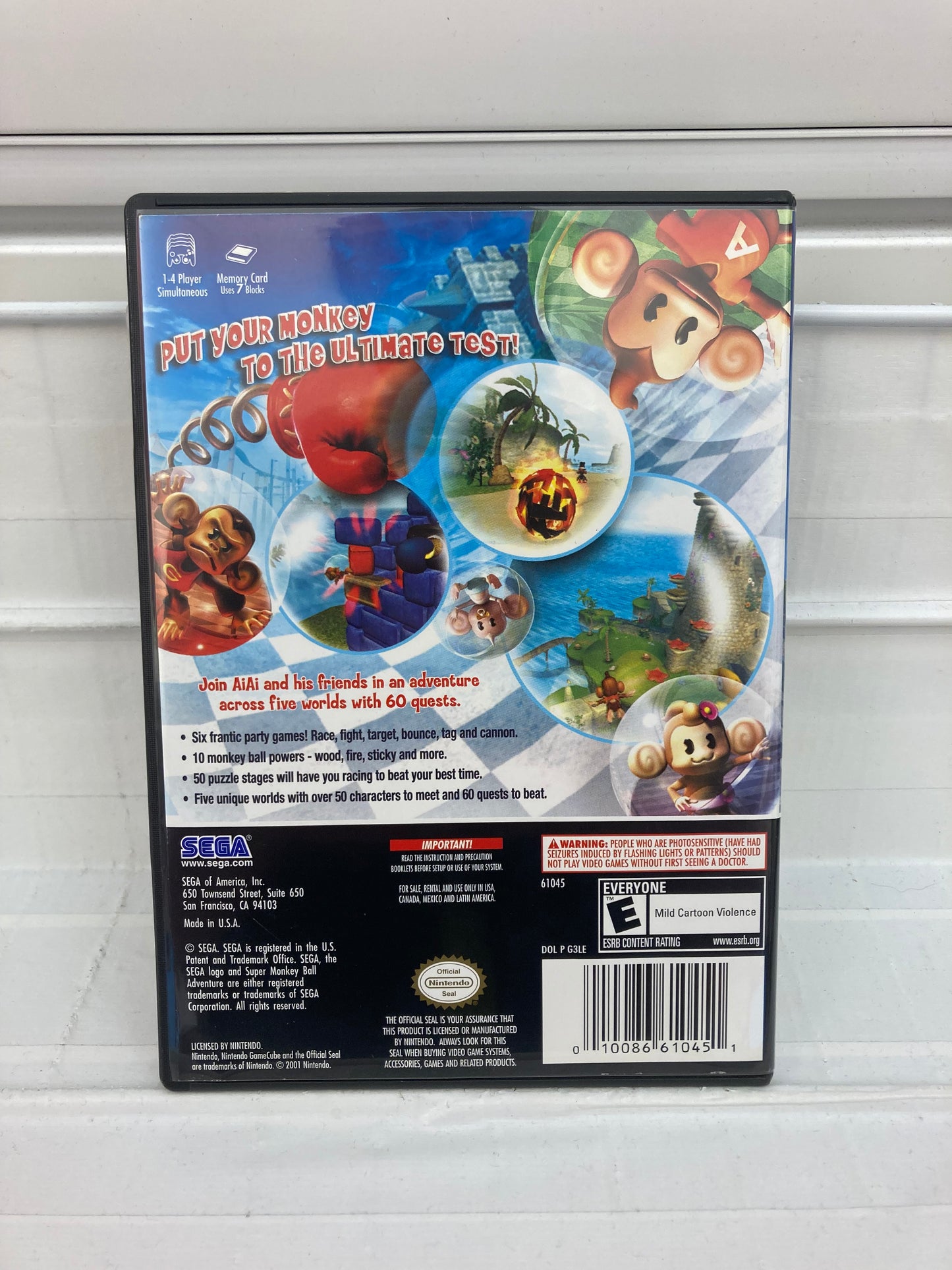 Super Monkey Ball Adventure - Gamecube