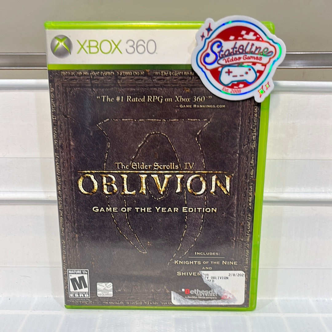 Jeu Xbox 360 The Elder Scrolls IV: Oblivion - Édition Jeu De L'Année (PAL FR) - Bon état Boîtier Inclus