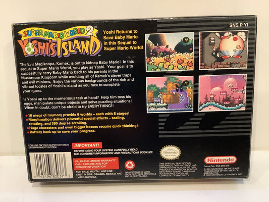 Super Mario World 2 Yoshi's Island - Super Nintendo