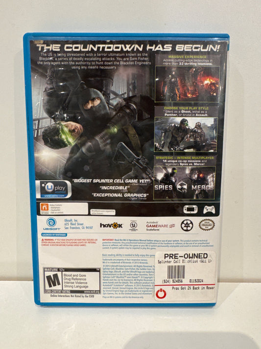 Splinter Cell: Blacklist - Wii U