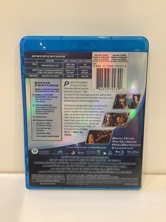Pirates of the Caribbean: The Curse of the Black Pearl - Blu-Ray