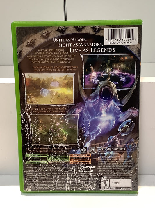 Gauntlet Seven Sorrows - Xbox