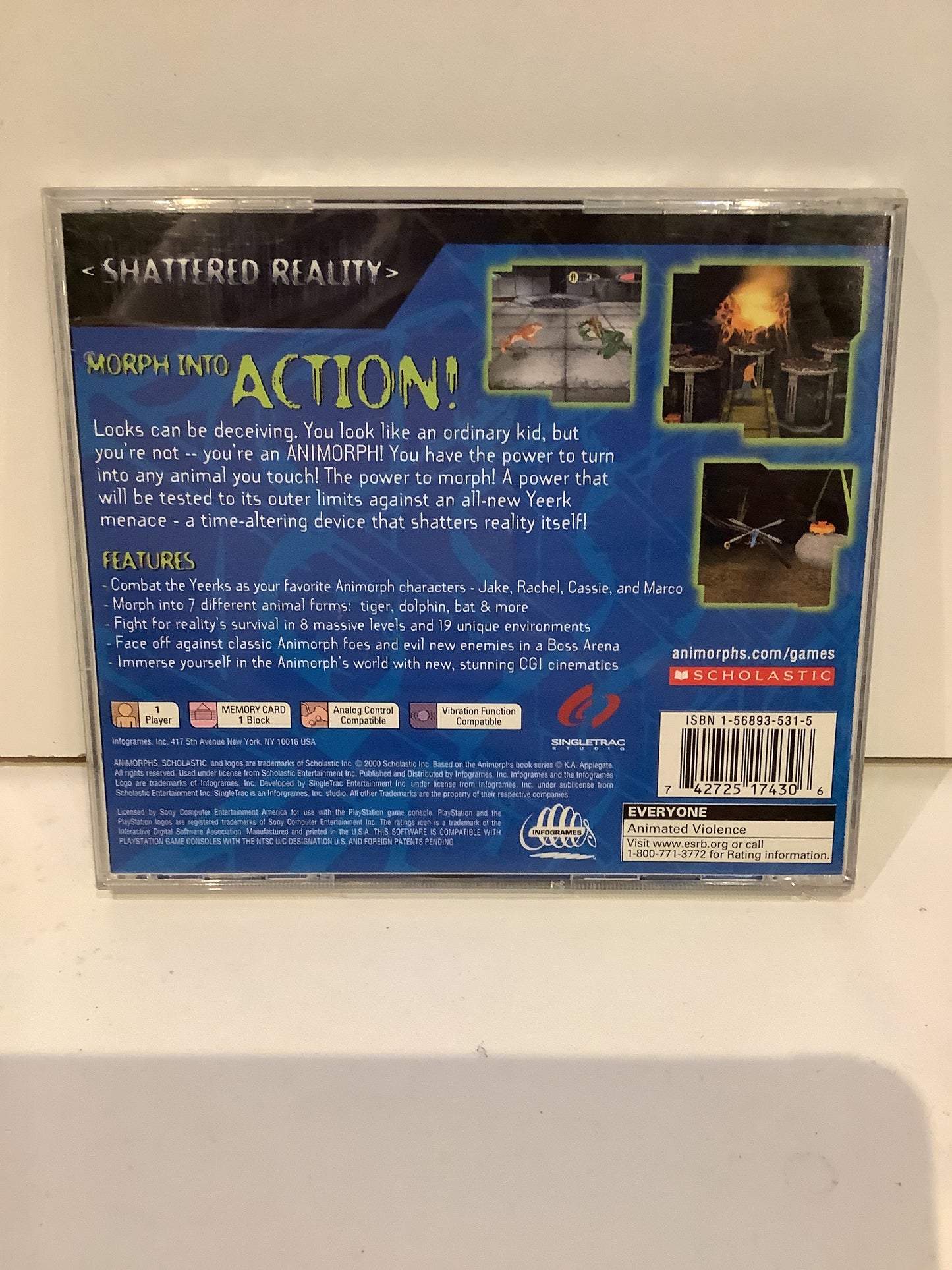 Animorphs Shattered Reality - Playstation