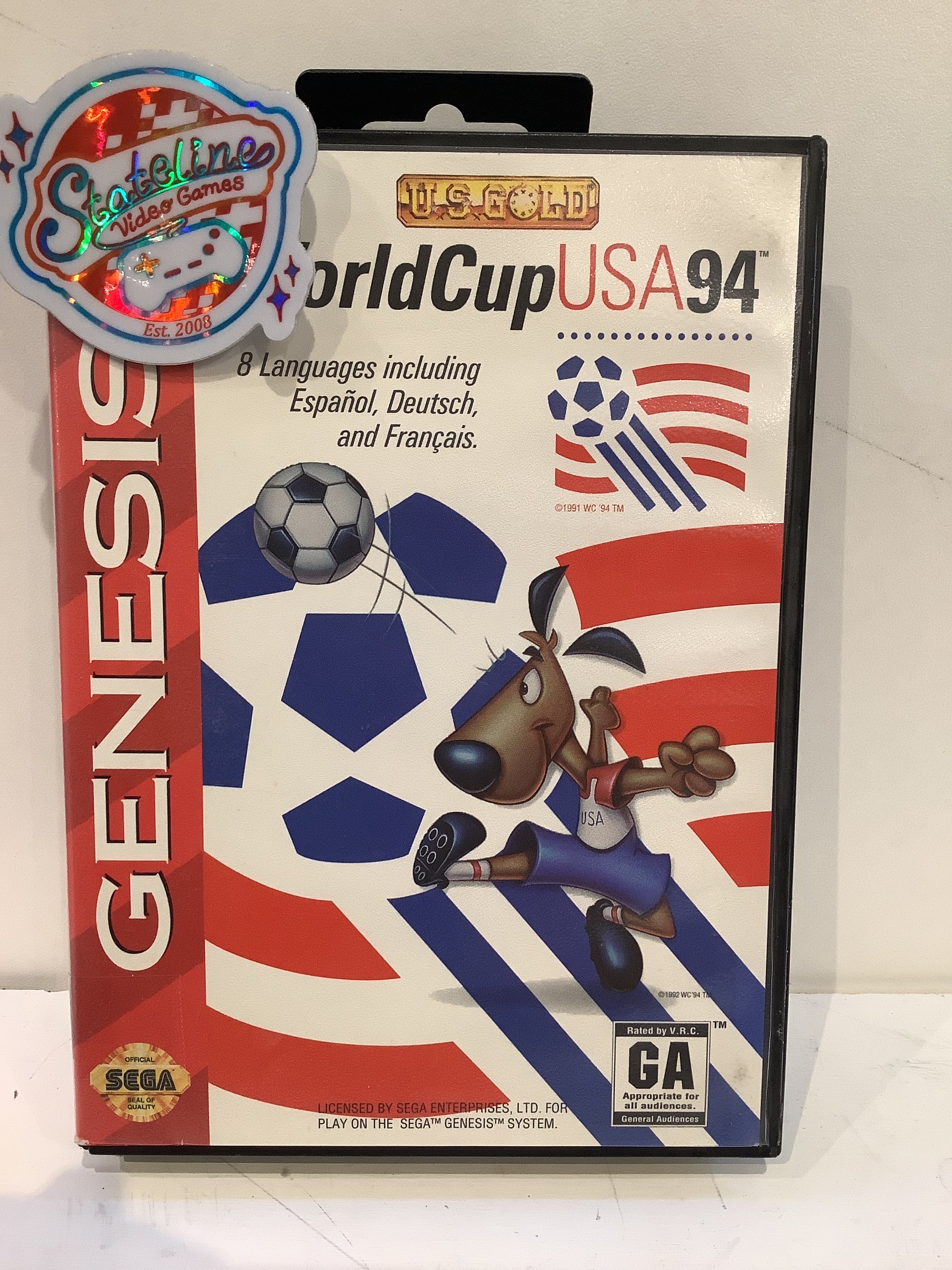 World Cup USA 94 - Sega Genesis – Stateline Video Games Inc.