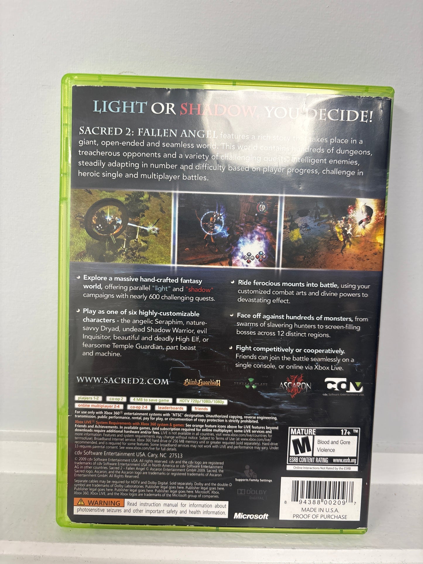 Sacred 2: Fallen Angel - Xbox 360