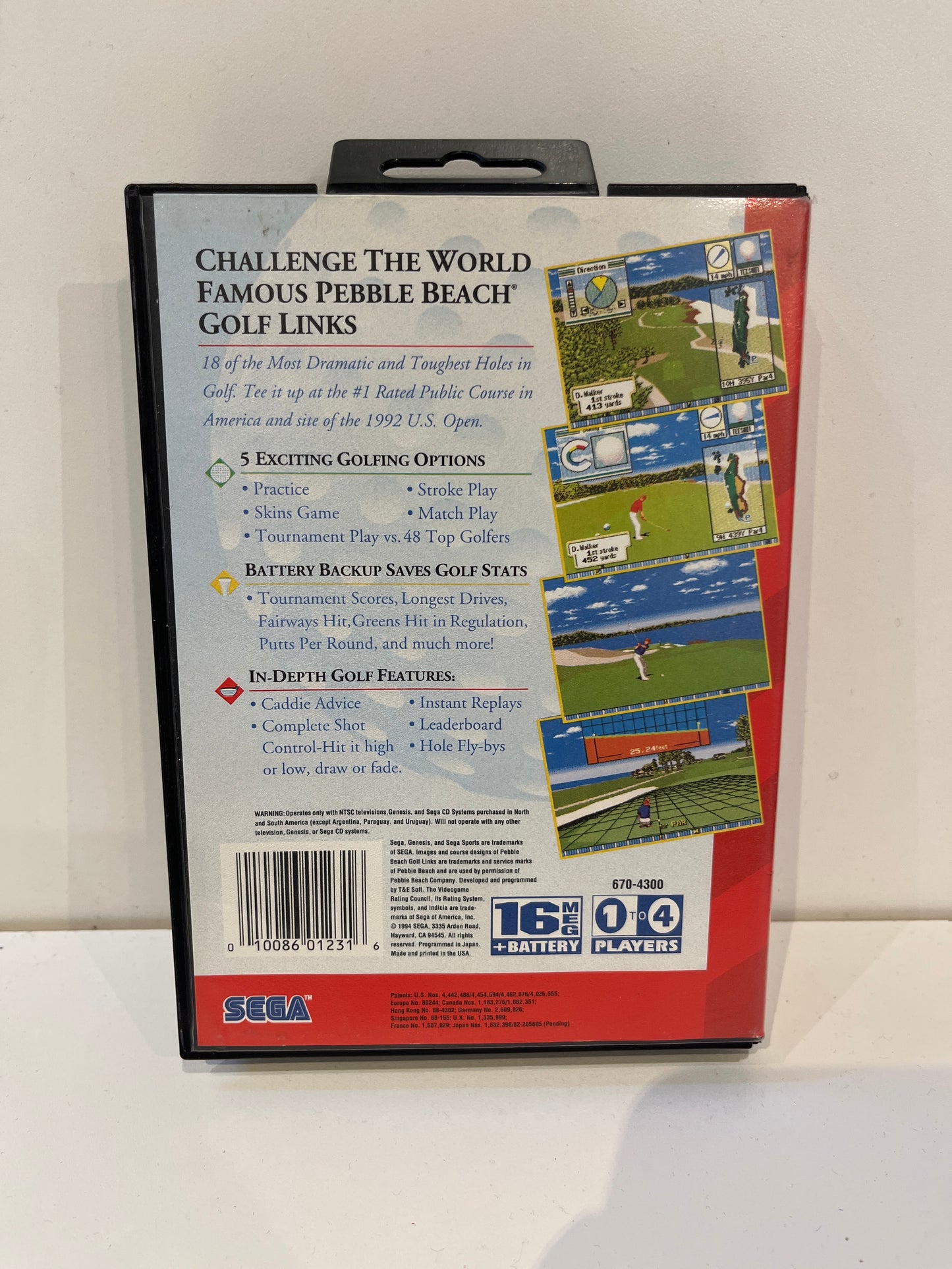 Pebble Beach Golf Links - Sega Genesis