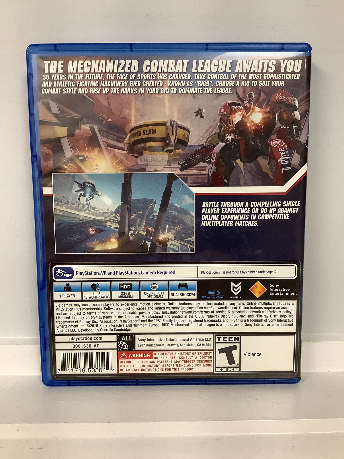 RIGS Mechanized Combat League VR - Playstation 4