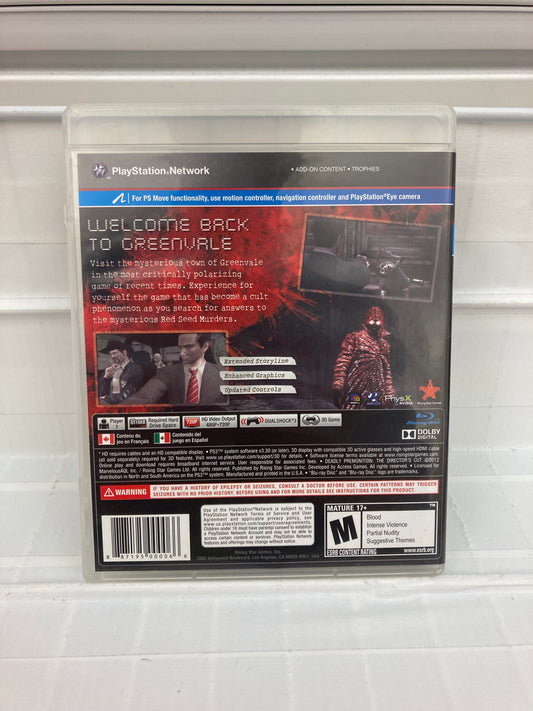 Deadly Premonition: Director's Cut - Playstation 3