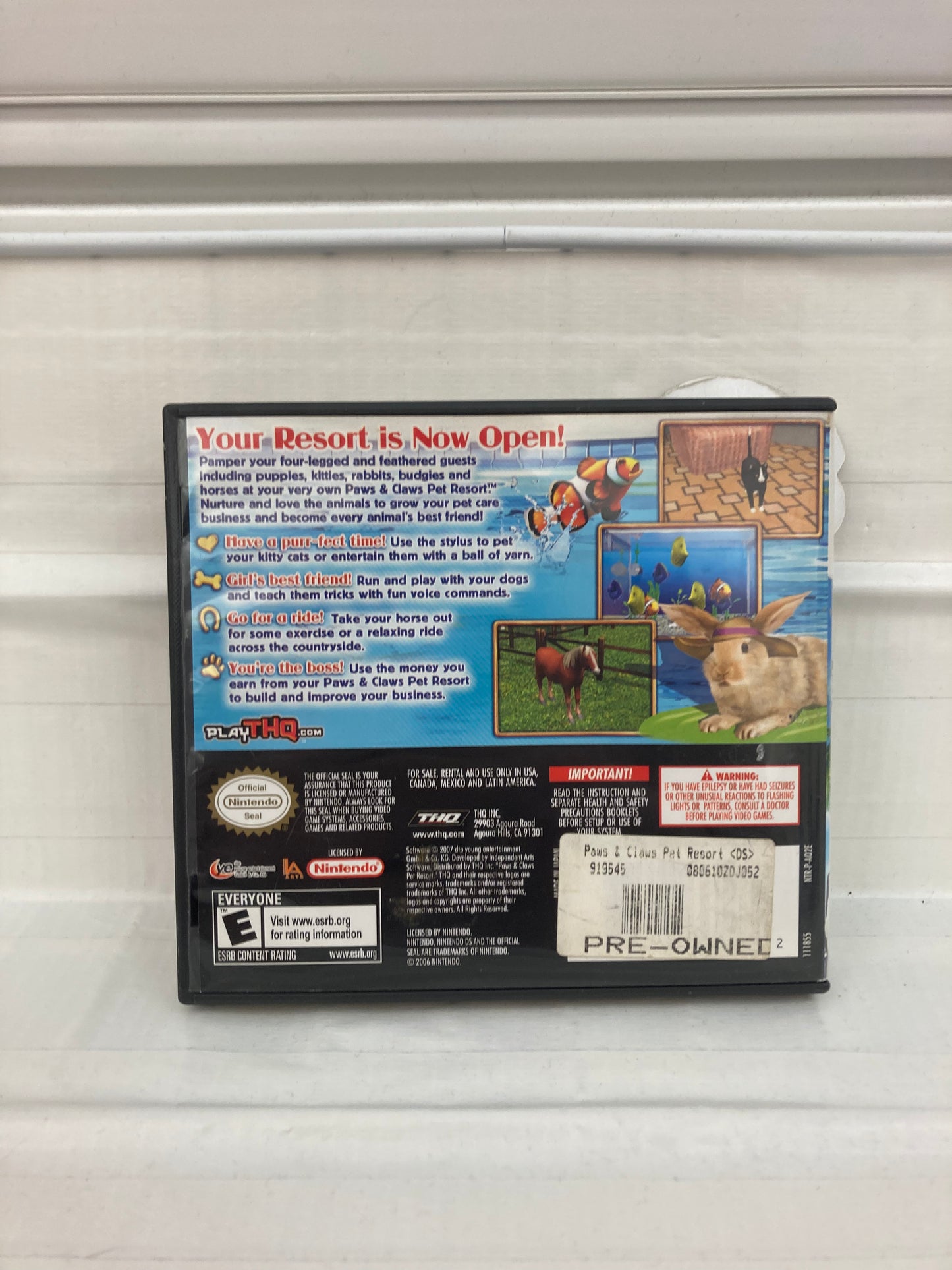 Paws and Claws Pet Resort - Nintendo DS